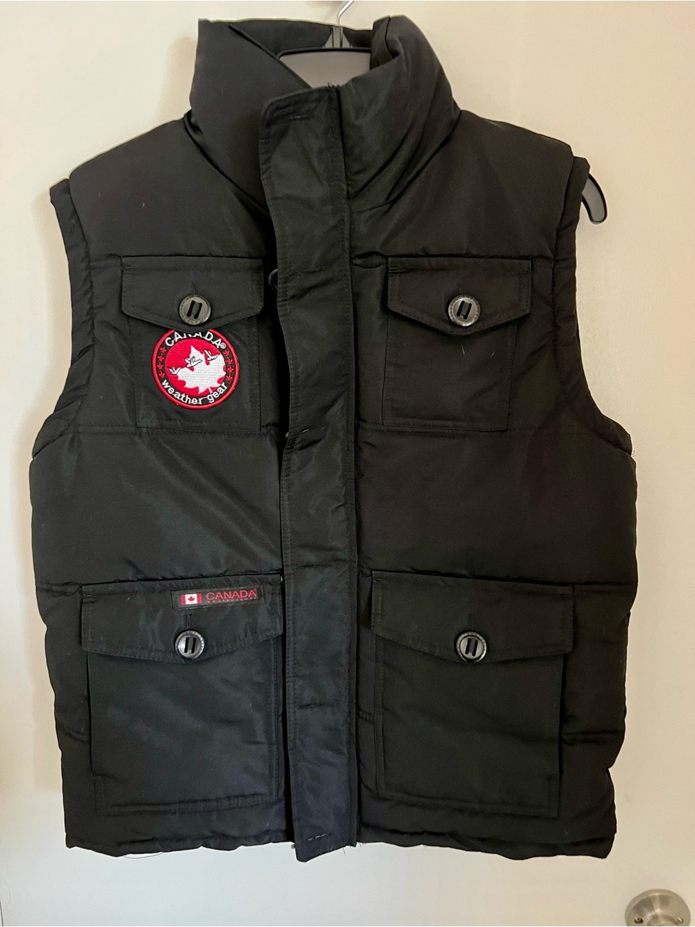 Canada Weathergear Black Puffer Vest Womens Large